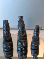 3 statuettes Incas en CORNE de chamois Amérique latine. 1930, Antiquités & Art, Curiosités & Brocante