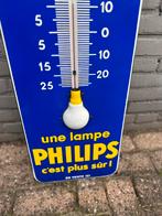 PHILIPS emaille reclame thermometer, Verzamelen, Merken en Reclamevoorwerpen, Ophalen, Gebruikt, Reclamebord