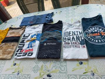 7 nette T-shirt maat 158/164. beschikbaar voor biedingen