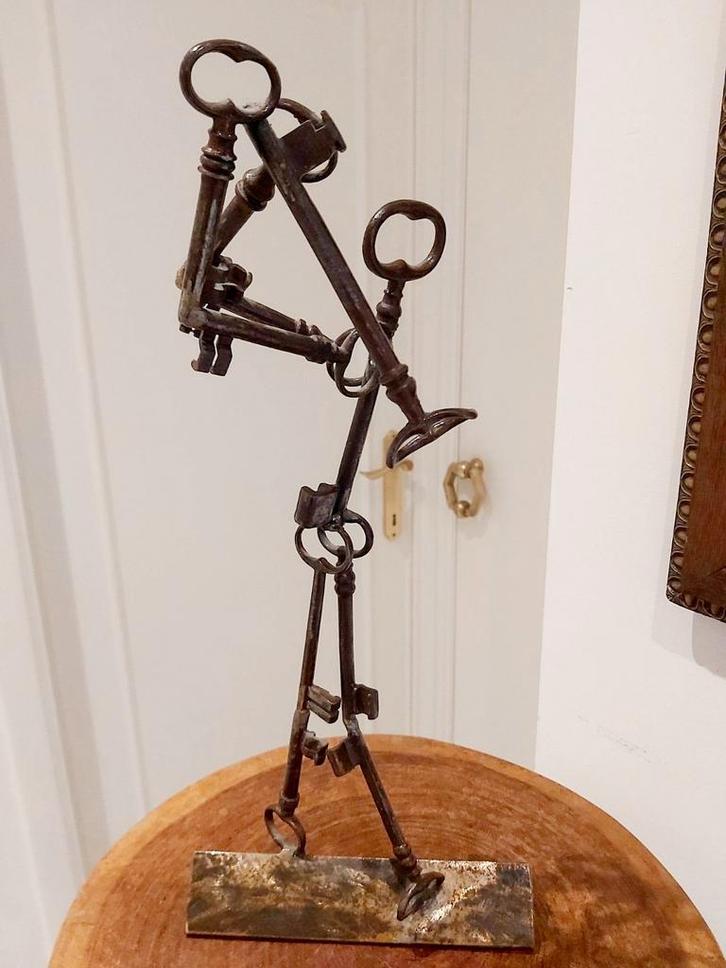 Designer metalen golfsculptuur, Antiek en Kunst, Kunst | Designobjecten, Ophalen of Verzenden