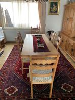 Eiken eetkamer, Huis en Inrichting, Ophalen, Gebruikt, 4 tot 6 stoelen