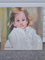 Huile sur panneau jeune fille Signe tony reniers, Enlèvement ou Envoi