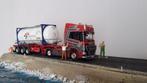 tekno scania Sl-Logistics 1/50, Hobby en Vrije tijd, Ophalen of Verzenden, Nieuw, Bus of Vrachtwagen, Tekno