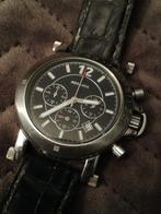 Rodania chronograaf piloten horloge heren, Overige merken, Leer, Staal, Verzenden