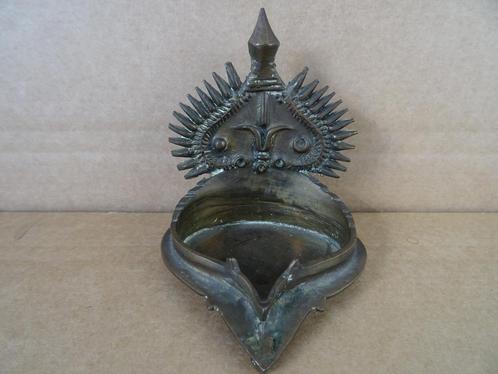 lampe à huile en bronze bol d'encens Inde coupe à offrande, Antiquités & Art, Curiosités & Brocante, Enlèvement ou Envoi