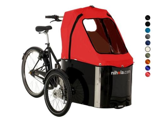 Nihola Family bakfiets, Vélos & Vélomoteurs, Vélos | Vélos avec bac, Comme neuf, Autres marques, 2 enfants, Enlèvement