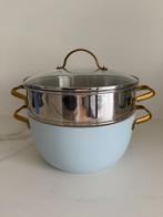 Mooie 3-delige kookpot Greenpan, Huis en Inrichting, Keuken | Potten en Pannen, Ophalen, Zo goed als nieuw, Kookpan of Snelkookpan