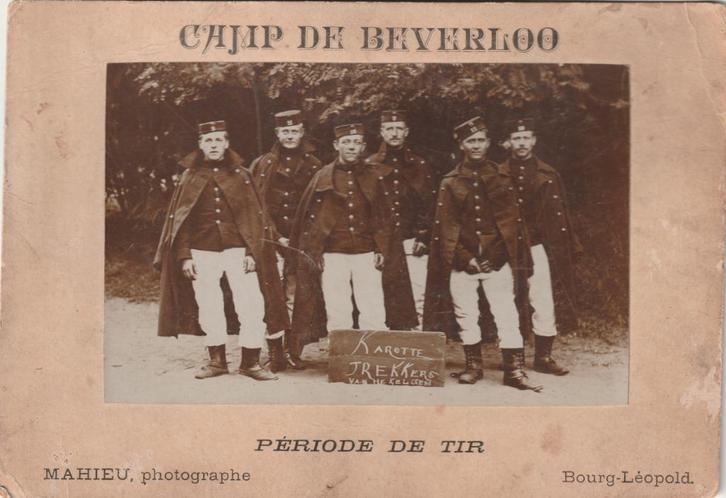 2 oude foto's Leopoldsburg 20 x 14cm, Verzamelen, Militaria | Algemeen, Ophalen of Verzenden