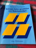 Beknopte Duitse spraakkunst voor nederlandstaligen, Ophalen of Verzenden