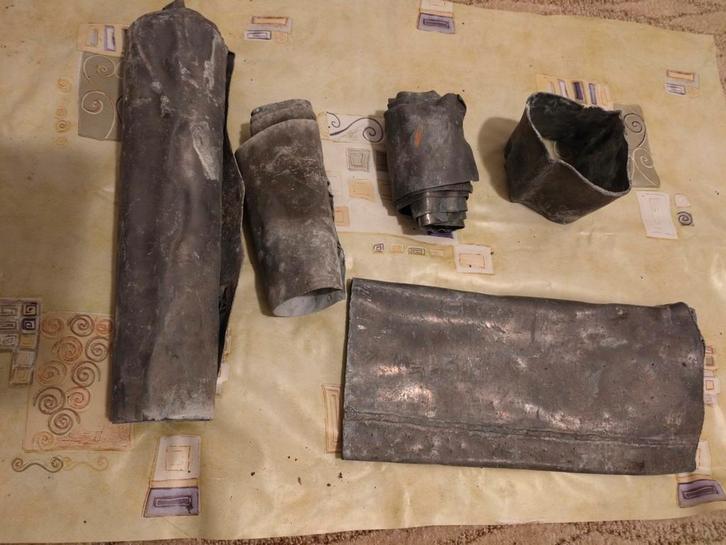 Daklood / Loodstroken - deels nieuw - diverse maten, Bricolage & Construction, Tuiles & Revêtements de toit, Autres matériaux