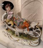 Scheibe alsbach beeldje: jongen met kruiwagen, Antiek en Kunst, Ophalen