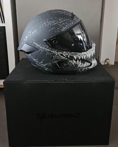 Ruroc Atlas 4.0 Jormungandr motorhelm, Motoren, Kleding | Motorhelmen, Integraalhelm, Overige merken, Tweedehands, Ophalen