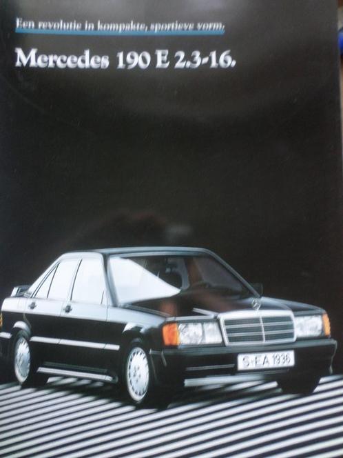 Mercedes 190E 2.3 16v NL 08-1984 brochure, Boeken, Auto's | Folders en Tijdschriften, Mercedes, Verzenden