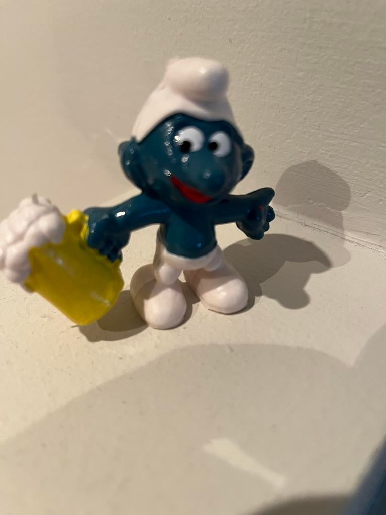 Schtroumpf avec verre à bière, Collections, Schtroumpfs, Envoi, Comme neuf