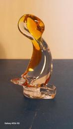 Een prachtige glaze kunstwerk in klaar en oranje kleur, Antiek en Kunst, Ophalen of Verzenden