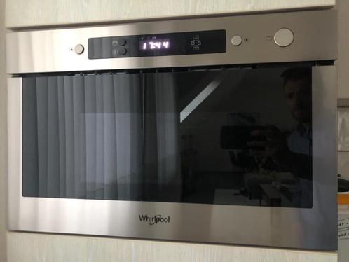 Compacte microgolf Whirlpool, Elektronische apparatuur, Microgolfovens, Zo goed als nieuw, Inbouw, Microgolfoven, 45 tot 60 cm