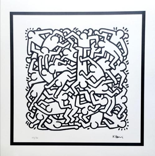 Keith Haring - Zeefdruk - Gesigneerd en genummerd, Antiek en Kunst, Kunst | Litho's en Zeefdrukken, Verzenden