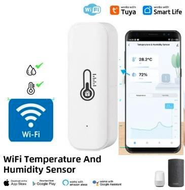 WiFi Thermometer Hygrometer Temperatuur Draadloos App TH06, Dieren en Toebehoren, Reptielen en Amfibieën | Toebehoren, Nieuw, Ophalen of Verzenden