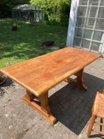Eiken kloostertafel , 6 stoelen, Ophalen