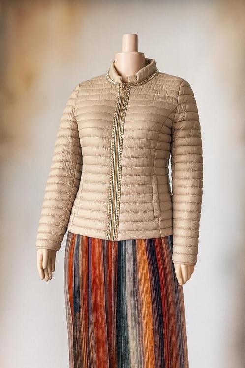 Luxe Liu Jo Donsjas, Kleding | Dames, Jassen | Winter, Zo goed als nieuw, Maat 38/40 (M), Beige, Ophalen of Verzenden