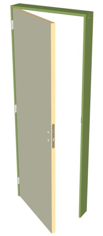 Porte TUBULAIRE à peindre sur mesure beschikbaar voor biedingen