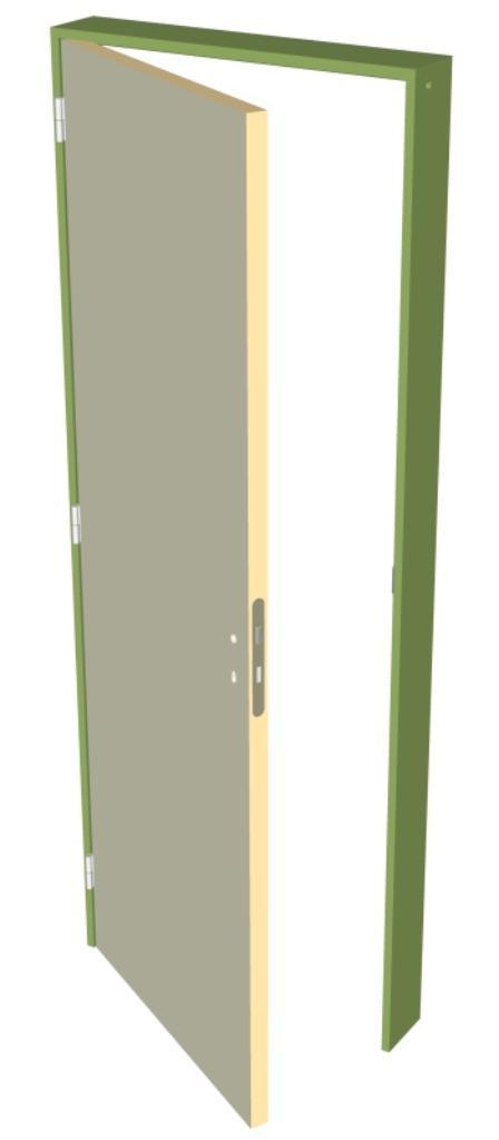 Porte TUBULAIRE à peindre sur mesure, Doe-het-zelf en Bouw, Platen en Panelen, Nieuw, Hout, Ophalen