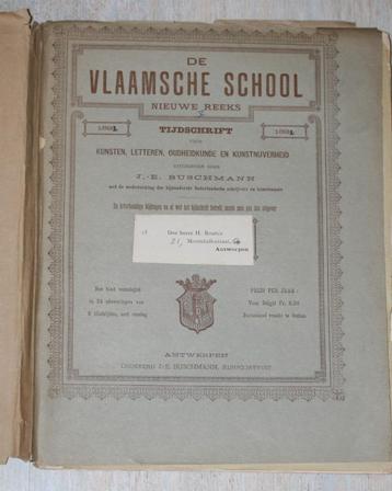 De Vlaamsche School 1892 tijdschrift Kunst, Enlèvement ou Envoi