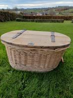 Manne en osier ancienne artisanale, Enlèvement