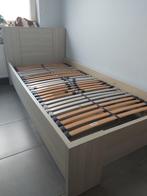 Mooie slaapkamer jeugd (bed + kast) IEPER, Huis en Inrichting, Beige, 90 cm, Gebruikt, Eenpersoons