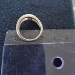 Zilveren ring, Handtassen en Accessoires, Ringen, Met strass, Gebruikt, Dame, Zilver