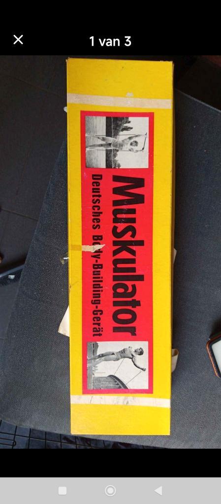 Vintage "Muskulator" Bodybuilding Set - Retro Fitness uit, Verzamelen, Retro, Ophalen