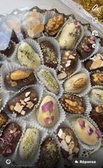 Dattes fourres aux noix et glacer aux chocolats, Ophalen