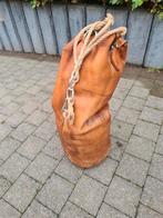 Oude vintage lederen bokszak, Sport en Fitness, Ophalen, Gebruikt, Bokszak