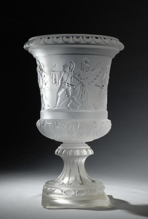 Val Saint Lambert - Vaas Guerrier - VSL - Val St Lambert, Antiek en Kunst, Antiek | Glaswerk en Kristal, Ophalen of Verzenden