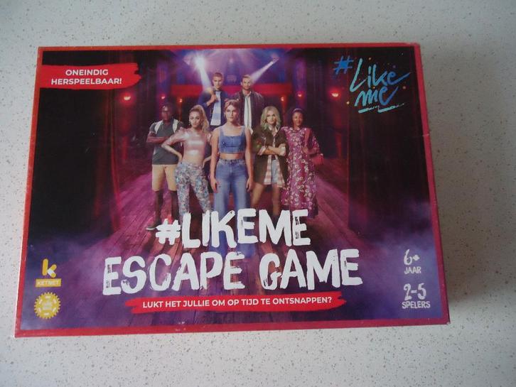 "LIKEME  ESCAPE GAME" van Ketnet in Prima Staat., Hobby & Loisirs créatifs, Jeux de société | Jeux de plateau, Comme neuf, 1 ou 2 joueurs