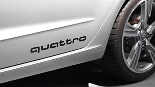 Audi quattro logo sticker, Autos : Divers, Tuning & Styling, Enlèvement ou Envoi