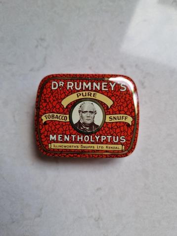 Vintage snuifdoos voor tabak Dr. Rumney's, Enlèvement, Comme neuf, Boite à tabac ou Emballage