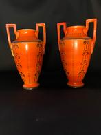 2 art Deco vazen Boch ontwerp Charles Catteau nr822, Antiek en Kunst, Ophalen of Verzenden