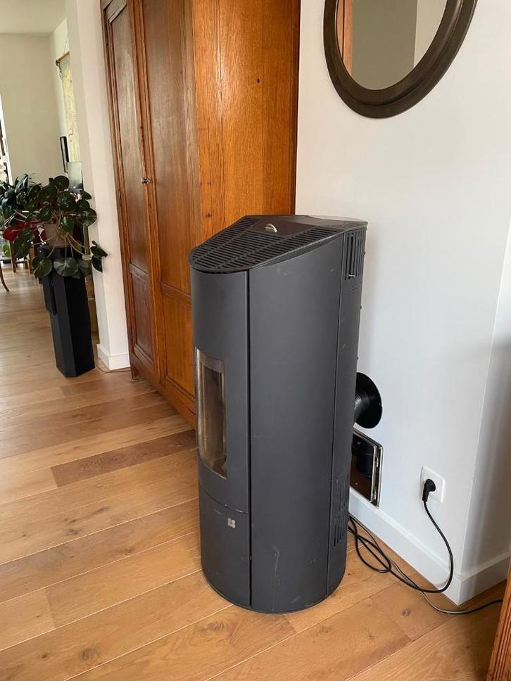 Pelletkachel merk Olsberg Levana zwart, Huis en Inrichting, Kachels, Zo goed als nieuw, Vrijstaand, Pelletkachel, Overige brandstoffen