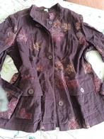 Paars vestje met stiksels m40, Kleding | Dames, Jasjes, Kostuums en Pakken, Maat 38/40 (M), Verzenden, Paars, Zo goed als nieuw