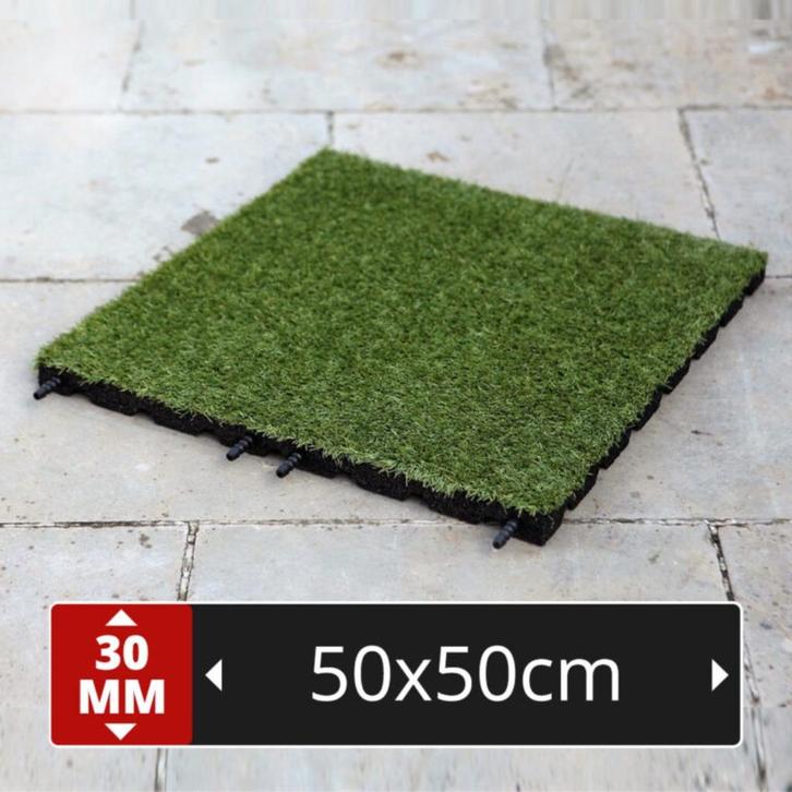 dalles pour toiture (caoutchouc + faux gazon), Doe-het-zelf en Bouw, Dakpannen en Dakbedekking, Nieuw, Overige typen, Overige materialen