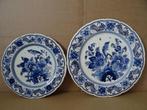 Delfts blauw bord fazant set van 2 Delfts Blauw handpainted, Antiek en Kunst, Ophalen of Verzenden