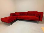 Rode hoekzetel met chaise longue van Made, Ophalen, Zo goed als nieuw, Stof