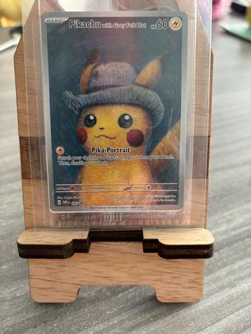 Pikachu with grey felt hat 