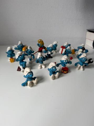 Set van 16 vintage smurfen  beschikbaar voor biedingen