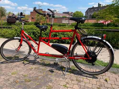 Heel comfortabele elektrische tandem, Vélos & Vélomoteurs, Vélos | Tandems, Comme neuf, Enlèvement ou Envoi