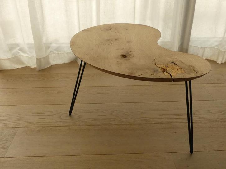 Eiken salontafel, Huis en Inrichting, Tafels | Salontafels, Zo goed als nieuw, Minder dan 50 cm, 50 tot 100 cm, 50 tot 100 cm