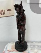 1980 Aziatisch Balinese visser gesneden uit Coromandelhout, Ophalen of Verzenden