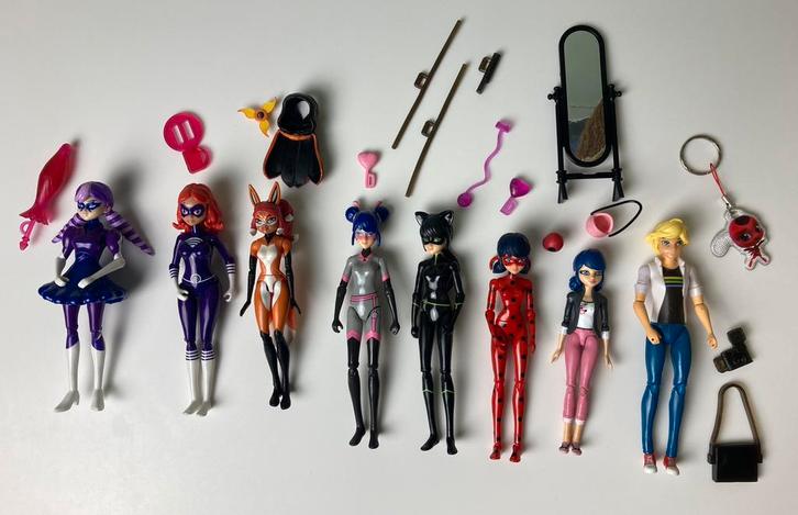 Speelset Bandai Miraculous figurines met toebehoren, Collections, Jouets miniatures, Comme neuf, Enlèvement ou Envoi