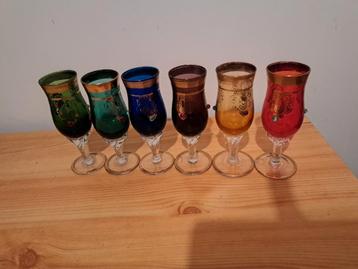 ANTIQUE CORDIAL GLASS COBALT, Enlèvement, Comme neuf